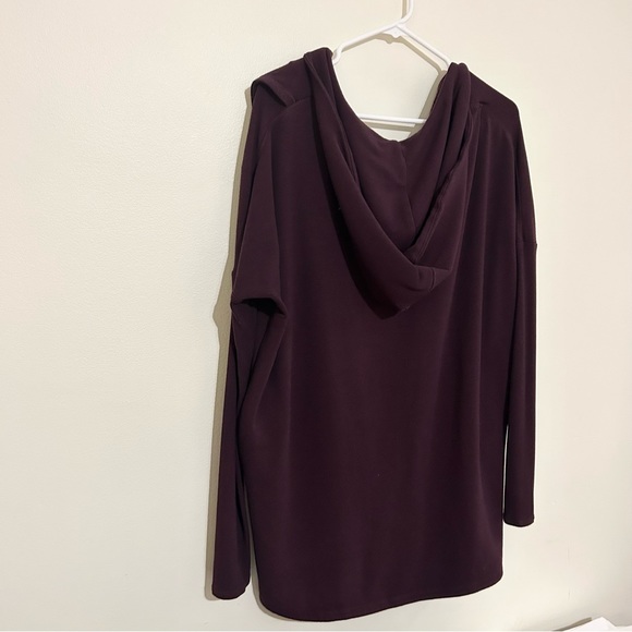 Athleta Purana Wrap Sweatshirt Women’s Small Purple - Picture 6 of 9